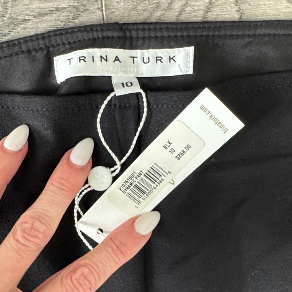 🌼TRINA TURK🌼 Dynamic Front Slit Flare Pants, Size 10 - Picture 4 of 11